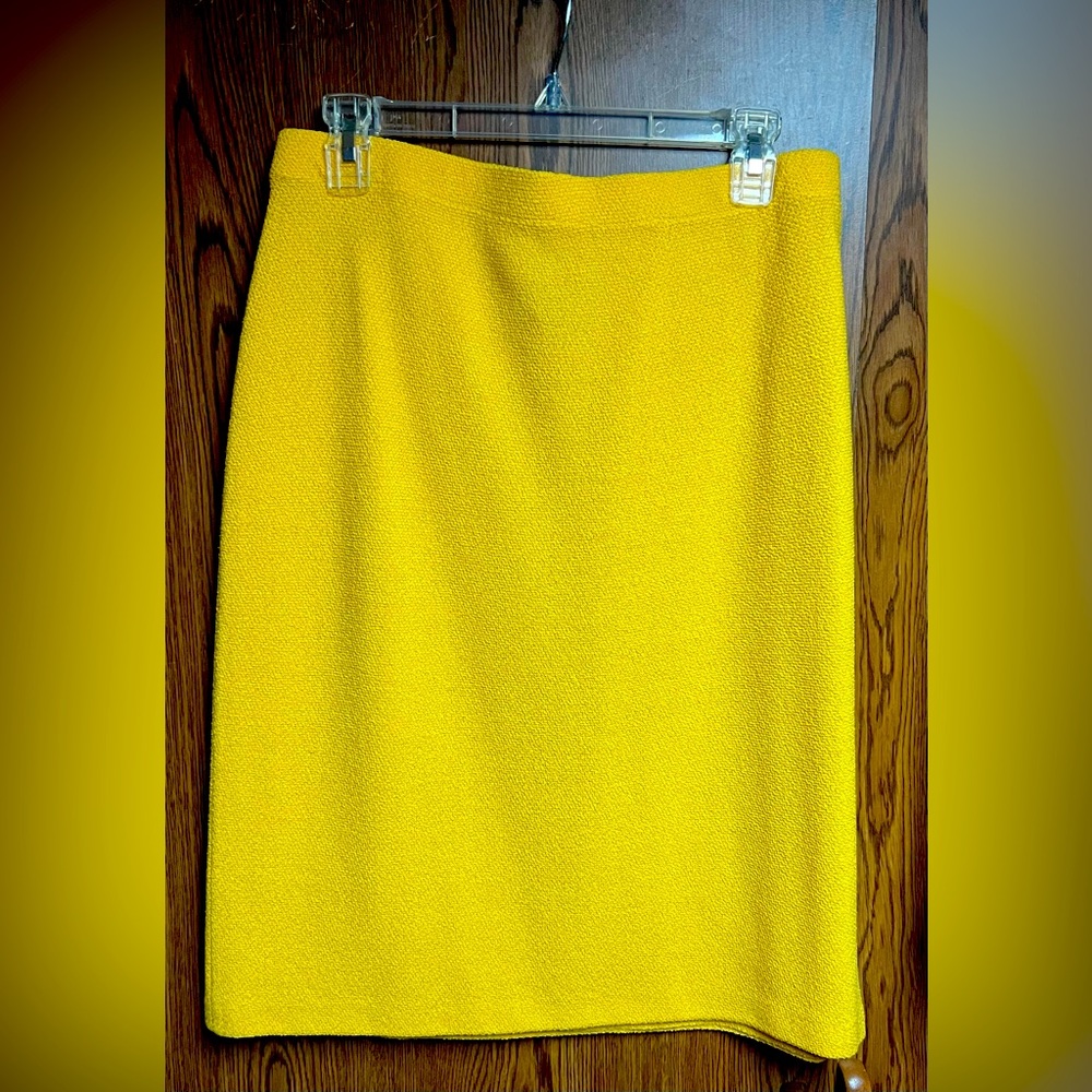 St. John yellow skirt.